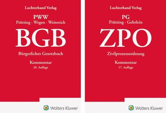 Bundle BGB Kommentar 20. Auflage und ZPO Kommentar 17. Auflage
