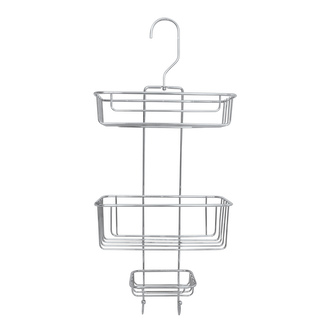 Spirella závěsná polička do koupelny JOE, otočný háček, chromovaný kov