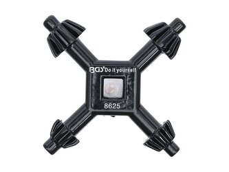 Klička pro vrtačkové sklíčidlo, velikost 13-17 mm, univerzální 4v1 BGS