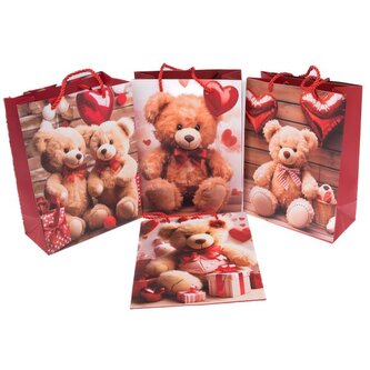 Papírová taška 32x26 cm - sada 12ks, 0/40