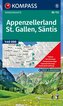 KOMPASS Wanderkarte 112 Appenzellerland, St. Gallen, Säntis 1:40.000
