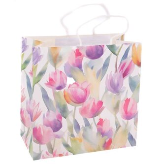 Papírová taška 27x27 cm - sada 12ks, 0/50