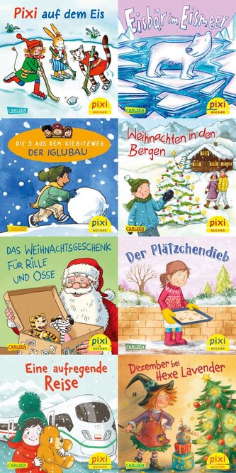 Pixi-Weihnachts-8er-Set 40: Pixi unterm Weihnachtsbaum (8x1 Exemplar), m. 8 Buch Pixi-Weihnachts-8er-Set 40: Pixi unterm Weihnachtsbaum (8x1 Exemplar), m. 8 Buch