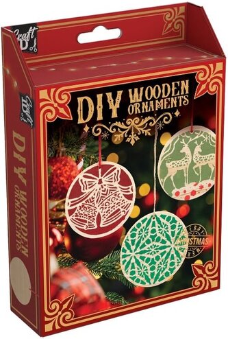 CRAFT ID Dřevěné vánoční ozdoby DIY