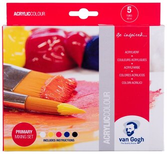 Farby akrylowe 5-kol. 40ml Van Gogh, Primary, Talens Farby akrylowe 5-kol. 40ml Van Gogh, Primary, Talens
