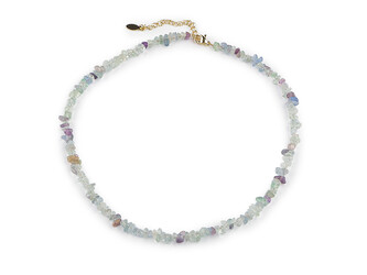 Náhrdelník ze zlomků minerálů - 1 ks - 5 fluorit