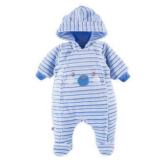 EWA 758460 RUN&FUN Pajac welurowy ociepl. niebieski 62