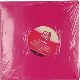 Dortová krabice růžová 25x25x15cm - FunCakes