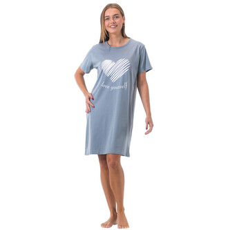 Dámská noční košile Gaubert modrá (GB-6801) L
