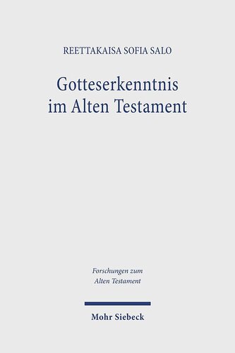 Gotteserkenntnis im Alten Testament