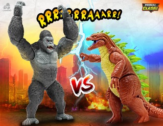 Primal Clash Boss VS King Kaiju set souboj příšer 21 cm