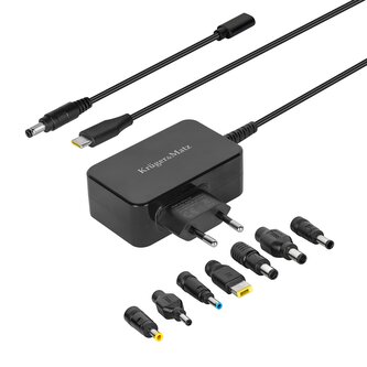 Zdroj univerzální Kruger&Matz KM1450-45 45W pro notebook Power Delivery 7 koncovek