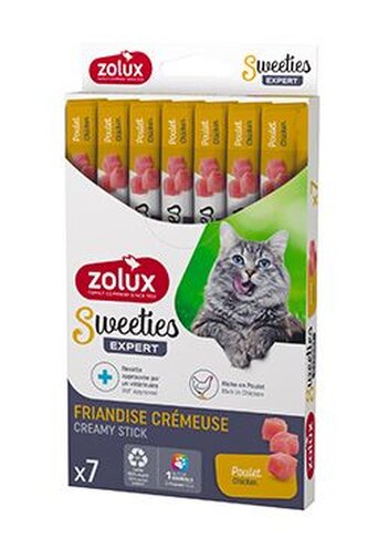 Pochoutka kočka SWEETIES kuře 7ks Zolux Pochoutka kočka SWEETIES kuře 7ks Zolux