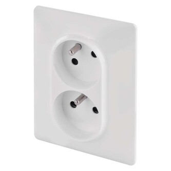 Legrand Valena Life zásuvka dvojnásobná, bílá