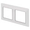 Legrand Valena Life rámeček dvojnásobný, bílá / chrom