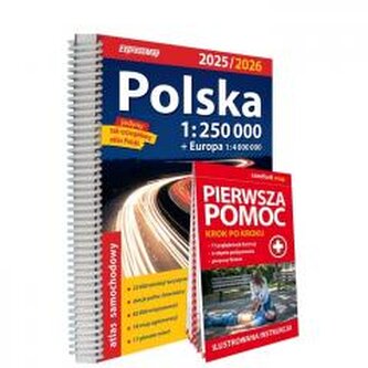 Atlas samochodowy Polska 1:250 000 w.2025/2026 Atlas samochodowy Polska 1:250 000 w.2025/2026