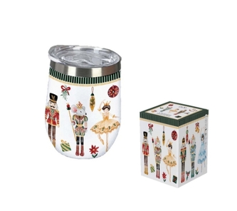 Termo hrnek nerez VÁNOČNÍ LOUSKÁČEK 330 ml