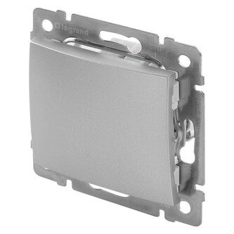 Legrand Valena spínač č. 1, stříbrný