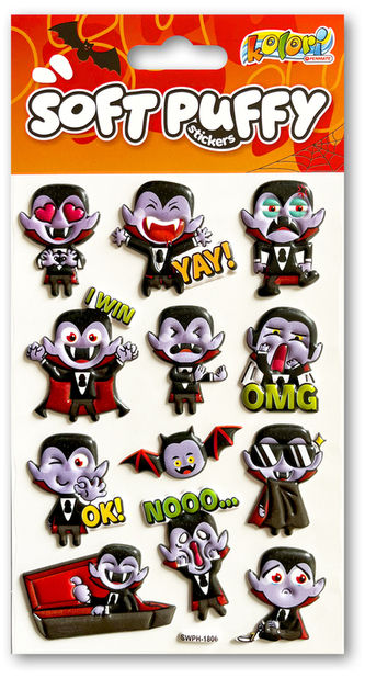 Naklejki Puffy Halloween Vampires SWPH-1806 Kolori, Penmate