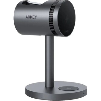 AUKEY LC-MC311A MagFusion 3-in-1 Pro Qi2 nabíječka s chlazením šedá