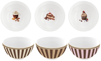 Sada tří porcelánových misek Sweet Moments