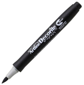 Markery permanentny Decorite Brush, końcówka pędzelkowa czarny, ArtLine