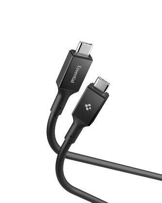 Spigen Essential USB C to USB C 100W Cable, black EB10020CC