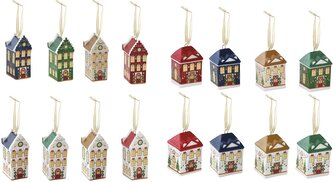 Keramické vánoční ozdoby Festive Avenue