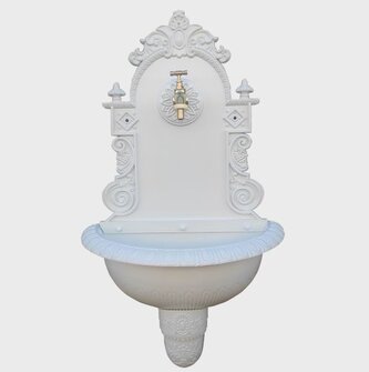 Hliníkové umyvadlo bílé, 0/1