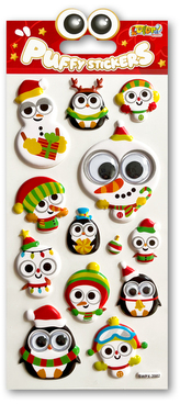 Naklejki Puffy Christmas Animals II SWPX-2002 Kolori, Penmate