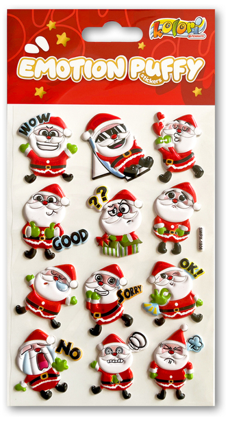 Naklejki Puffy Emotion Santa Clauses SWPX-1806 Kolori, Penmate