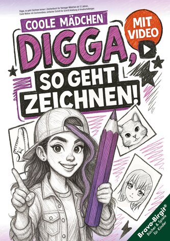 Digga, so geht Zeichnen lernen - Zeichenbuch für Teenager-Mädchen ab 12 Jahren Digga, so geht Zeichnen lernen - Zeichenbuch für Teenager-Mädchen ab 12 Jahren
