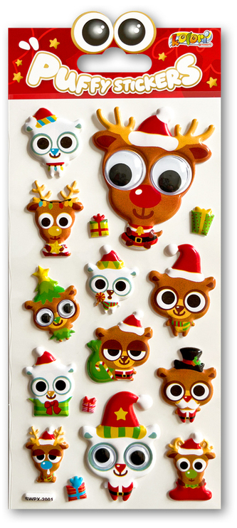 Naklejki Puffy Christmas Animals I SWPX-2001 Kolori, Penmate