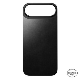Nomad Magnetic Leather Back, black (Horween), Magsafe - iPhone Air
