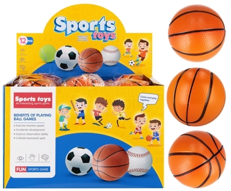 PILKA MIEKKA 10CM KOSZYKOWKA MC DISP 12/144