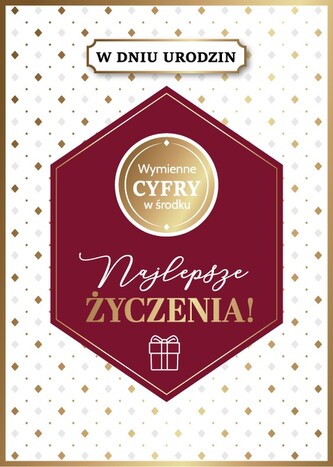 KARNET URODZINY B6 Z KOP AS GM-1226 FOL