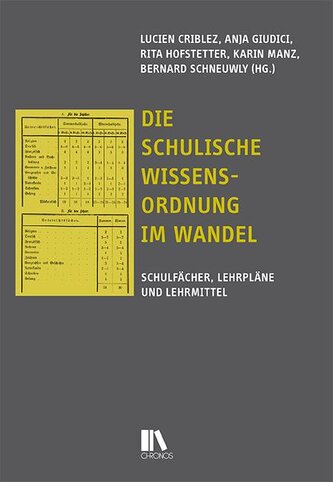 Die schulische Wissensordnung im Wandel Die schulische Wissensordnung im Wandel
