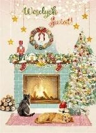 Karnet B6 Boże Narodzenie - Świąteczny kominek Karnet B6 Boże Narodzenie - Świąteczny kominek