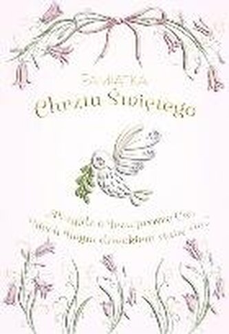 Karnet A5 Chrzest - Gołąbek w kwiatach dziewczynka