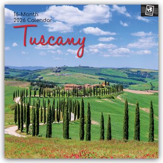 Tuscany - Toskana 2026 - 16-Monatskalender