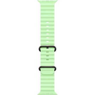 Apple Watch 49/46/45/44mm neonově zelený Oceánský řemínek černý titan