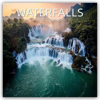 Waterfalls - Wasserfälle 2026 - 16-Monatskalender