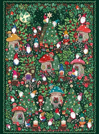 GIBSONS Puzzle The Art File: Vánoční vesnička 1000 dílků