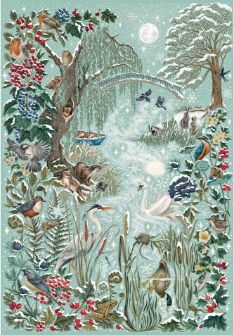 GIBSONS Puzzle The Art File: Zamrzlá řeka 1000 dílků