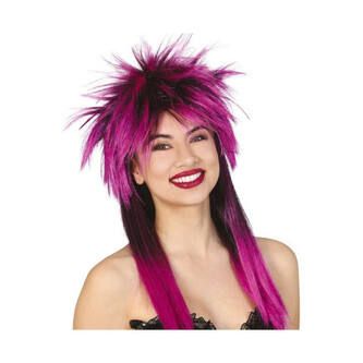 Dámská paruka rockerka fialová