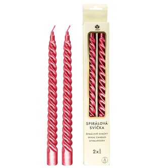 ARÔME Spirálové svíčky Červené
