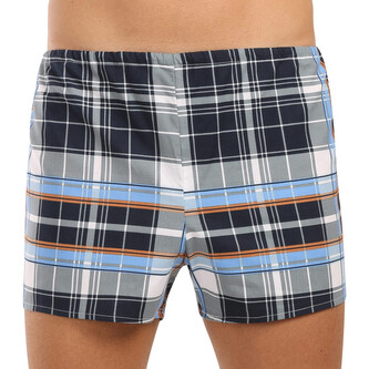 Klasické pánské trenky Foltýn vícebarevné kostky (K61) XL