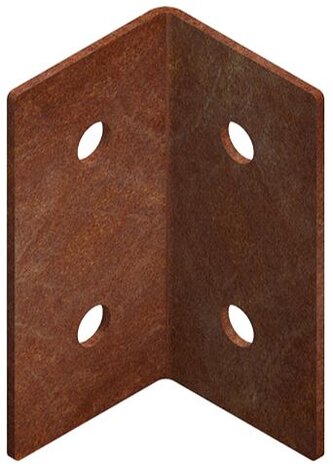 Modo Spojka na zahradní obrubník  3 x 3 x 6 cm, corten, rohová CORGARDEN 1027 Modo Spojka na zahradní obrubník  3 x 3 x 6 cm, corten, rohová CORGARDEN 1027