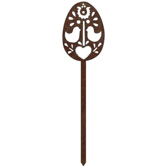 Zahradní dekorace velikonoční kraslice 1, 51 x 14 cm, corten CORGARDEN 1063 Zahradní dekorace velikonoční kraslice 1, 51 x 14 cm, corten CORGARDEN 1063