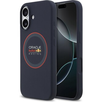 Oracle Red Bull Silicone Red Ring MagSafe kryt iPhone 17 modrý